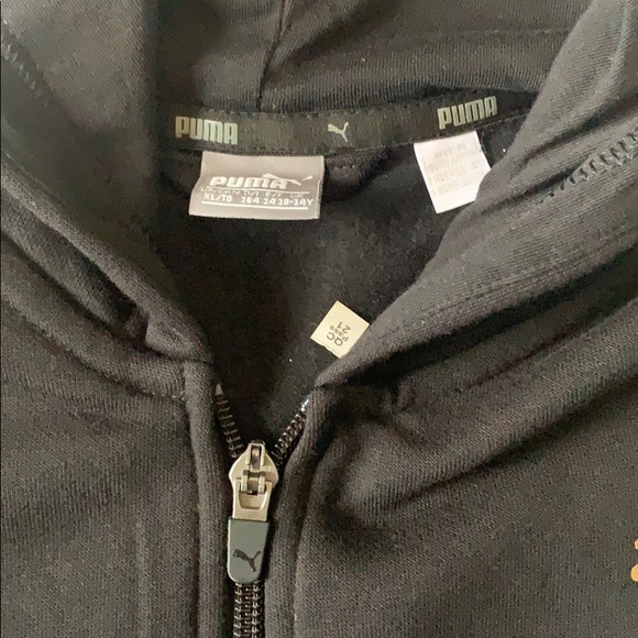 Puma Girls Zip Up Hoodie - Picture 7 of 10